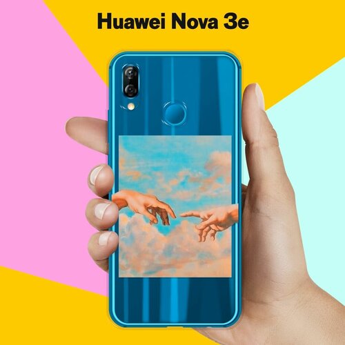 Силиконовый чехол Искусство на Huawei Nova 3e силиконовый чехол на huawei nova 3e хуавей нова 3е девушка с кофе прозрачный