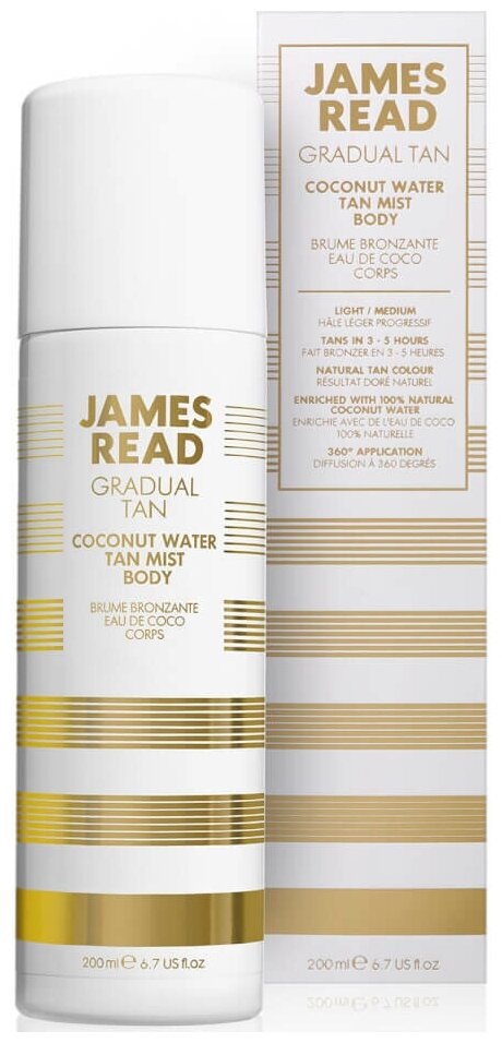 JAMES READ спрей для автозагара Coconut Water Tan Mist Body 200 мл