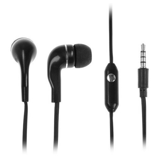 Наушники SmartBuy S4 SBH-011 вакуумные микрофон 93 дБ 16 Ом 35 мм 1 м черные 12620₽