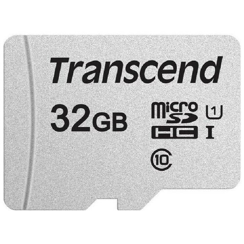 Карта памяти Карта памяти Transcend 300S microSDHC 32Gb UHS-I Cl10 + адаптер, TS32GUSD300S-A комплект 3 штук карта памяти transcend 300s microsdhc 16gb uhs i cl10 ад ts16gusd300s a