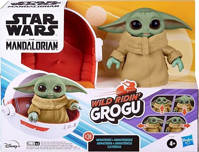 Starwars Интерактивная игрушка Hasbro Starwars Wild Ridin´ Grogu малыш Йода 12 см F3954