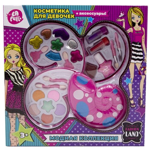 ХэппиЛенд. Набор детской декоративной косметики,тени для век, помады, 5601