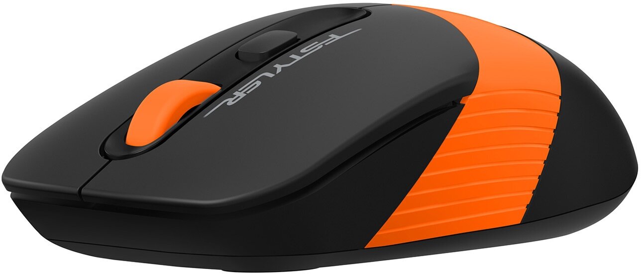 Комплект клавиатура и мышь A4TECH Fstyler FG1010 черный/оранжевый USB беспроводная (1147574) - фотография № 6
