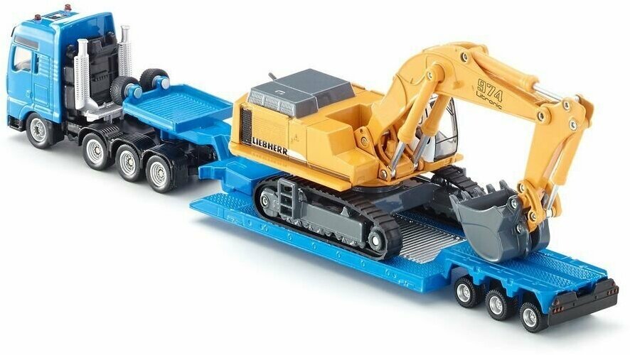 Модель тягача MAN TG-A с экскаватором Liebherr Siku, 1:87, 1847