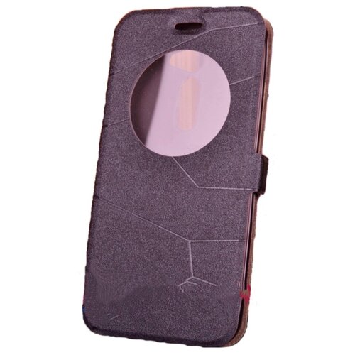 фото Чехол-книжка mypads для asus zenfone 2 5.0 ze500cl (z00d) черный с окошком для входящих вызовов водоотталкивающий