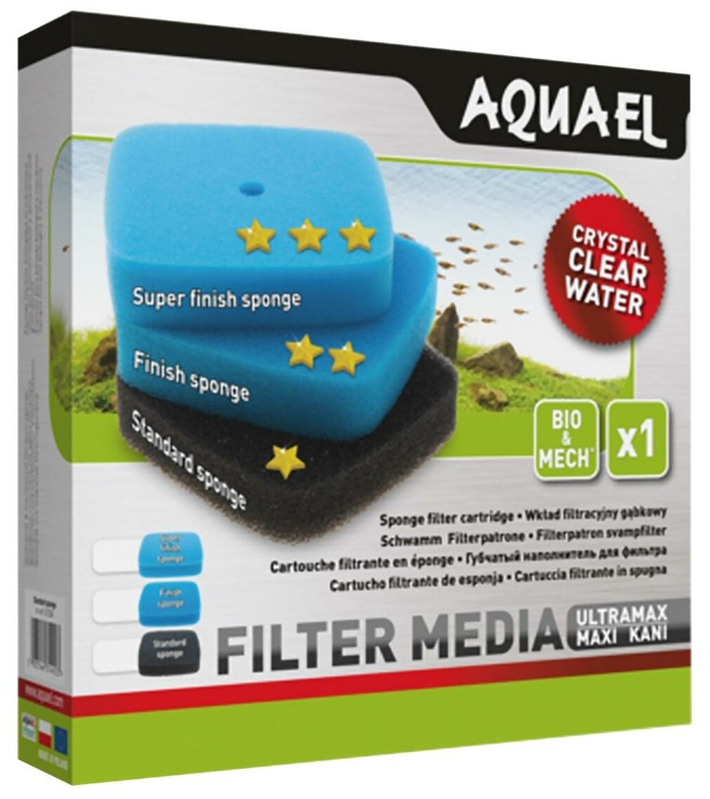 Сменная губка для фильтра AQUAEL ULTRAMAX / ULTRA FILTER / MAXI KANI PPI30 среднепористая