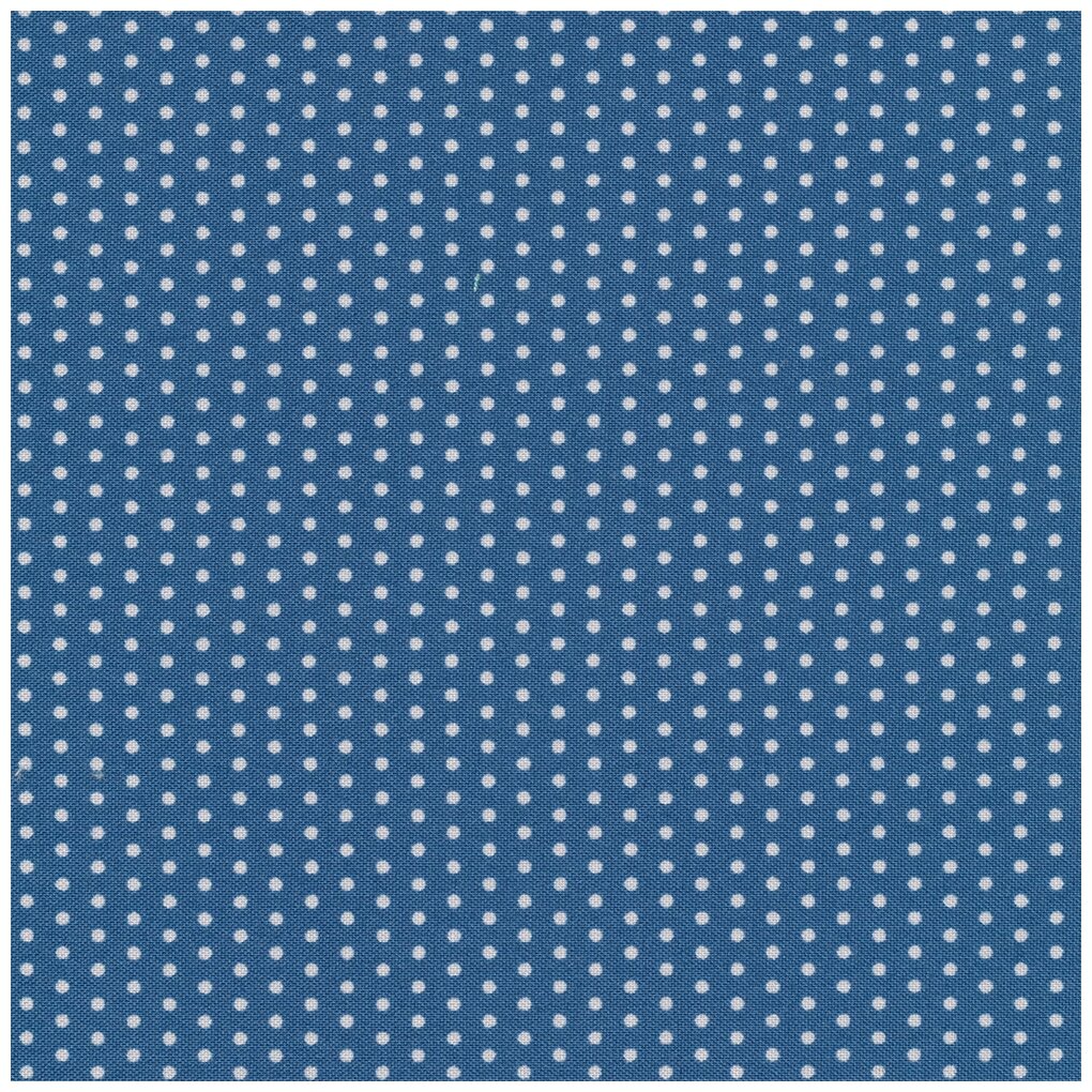 Ткань для пэчворка PEPPY бабушкин сундучок 50 x 55 см 140 г/кв. м ± 5 100% хлопок БС-35 кр. горох ярко-синий