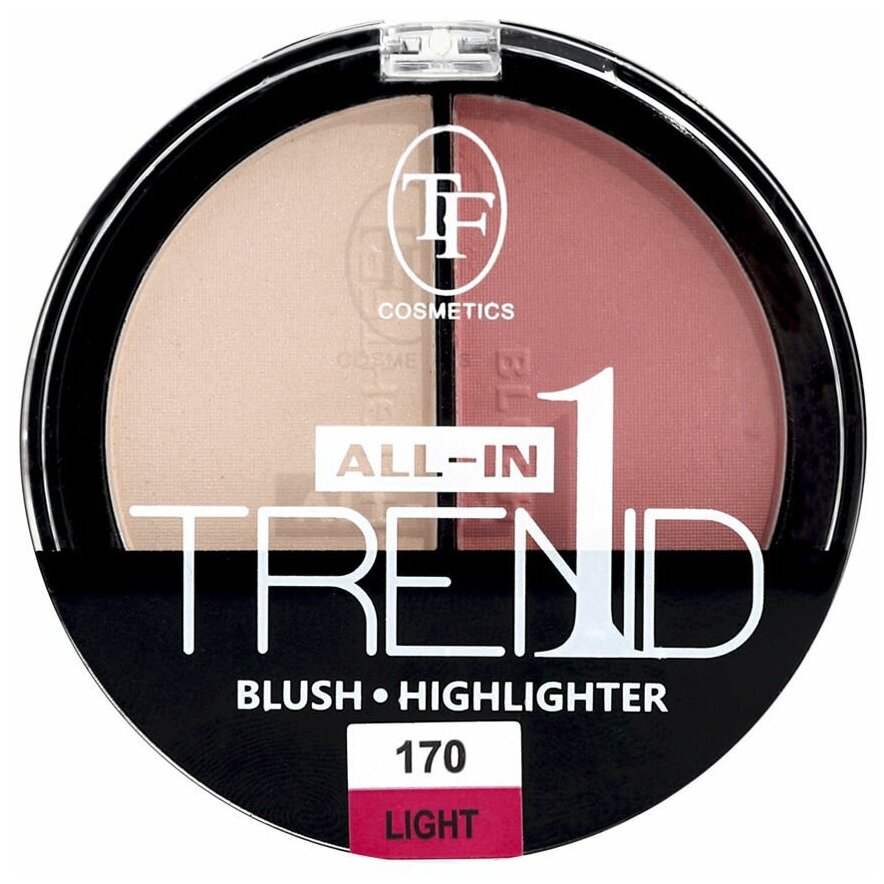 Румяна-хайлайтер для лица TF Cosmetics Trend All-In-One т.170 2*6 г