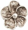 Кольцо бижутерное Цветок (Безразмерное, Бижутерный сплав, Серебристый) 55377