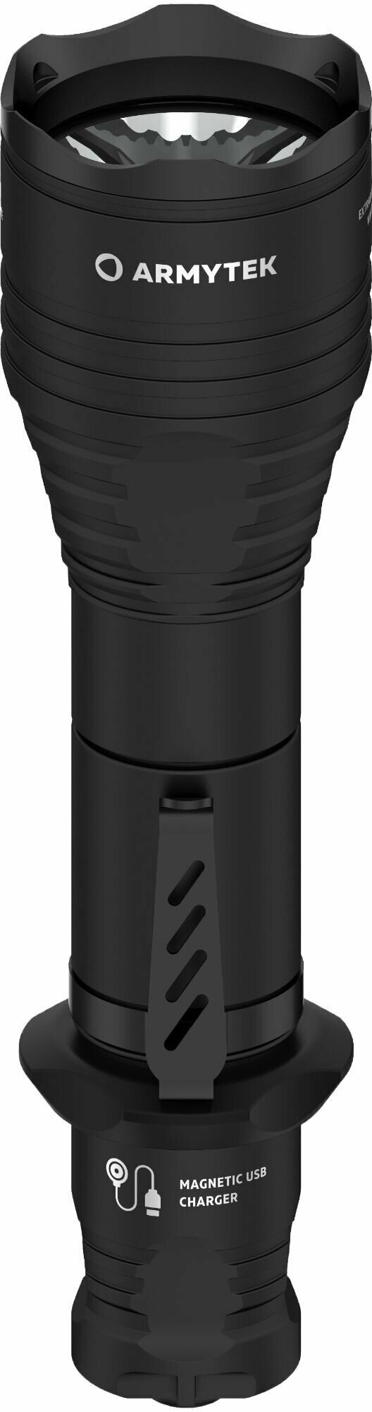 Ручной фонарь ARMYTEK Viking Pro Magnet USB, черный / белый [f07701w] - фото №1