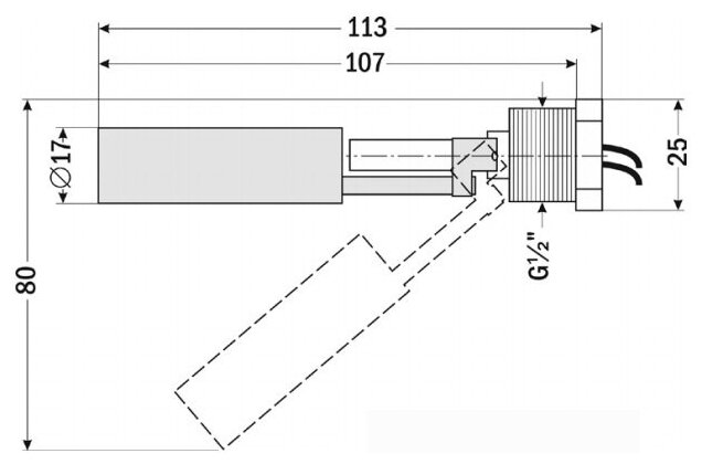 Миниатюрный поплавковый выключатель ПДУ-В231-107 - фотография № 2