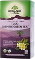 Индийский чайный напиток травяной, т. м. ORGANIC INDIA, Тулси (Базилик) Зеленый чай и Жасмин, по 25 пакетиков в пачке