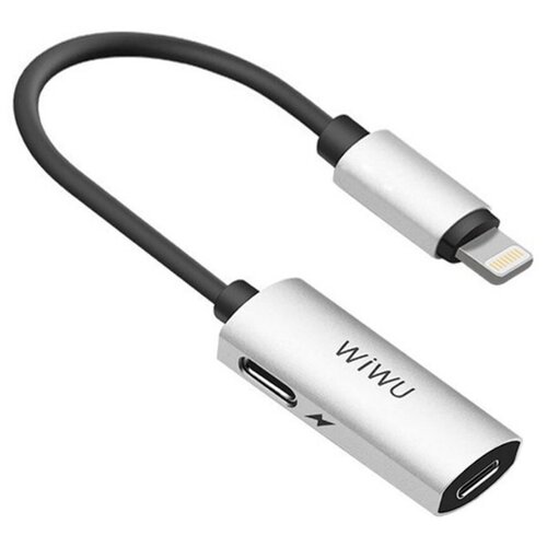 Переходник WiWU LT02 Plus Lightning to 2 x Lightning Earphone Cable Silver 136900₽