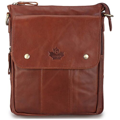 фото Мужская сумка-планшет из натуральной кожи «скаггс» m1357 coffee zznick