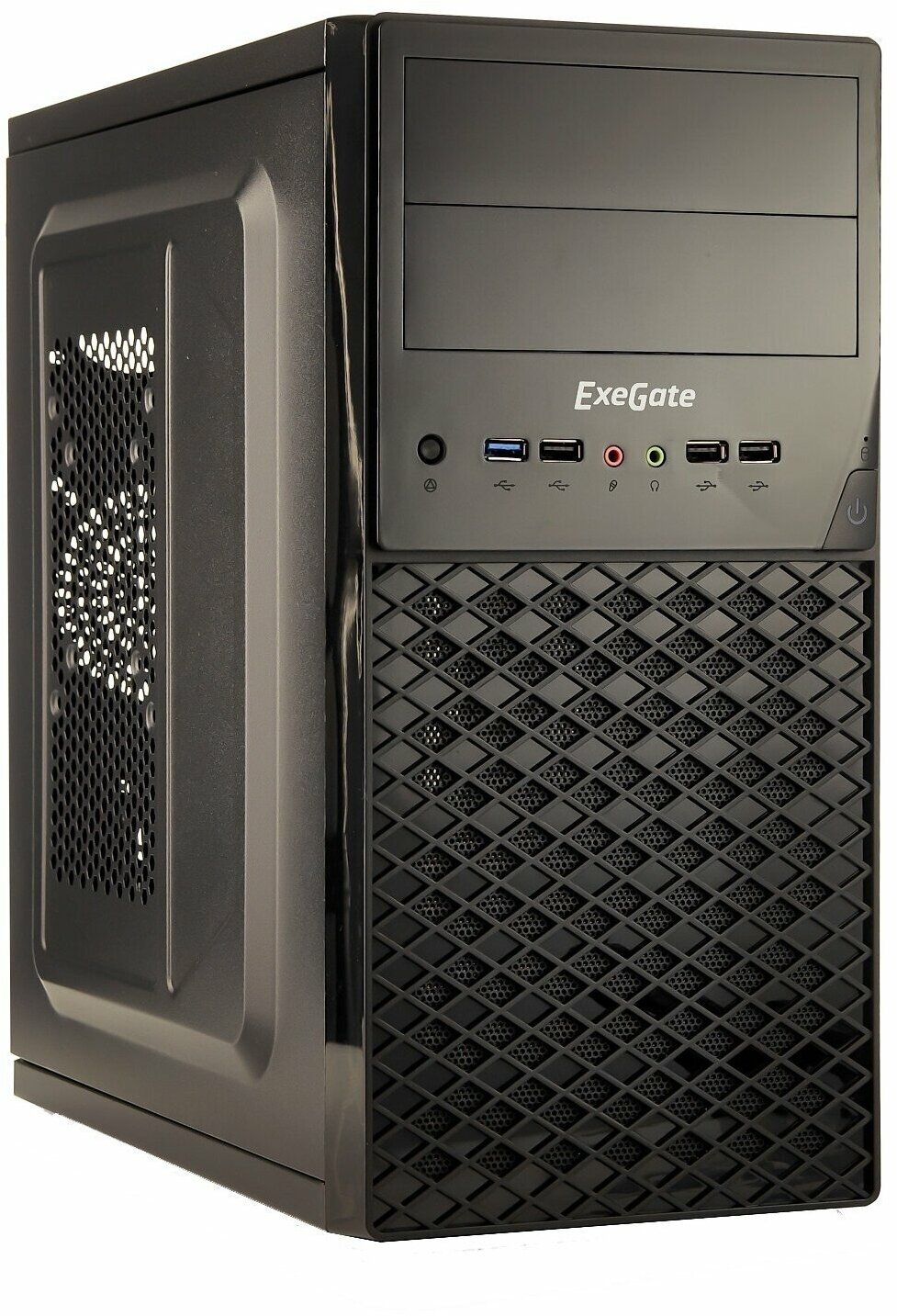 Корпус Minitower ExeGate QA-413U-XP450 (mATX, БП XP450 с вент. 12см, 3*USB+1*USB3.0, аудио, черный) EX278429RUS