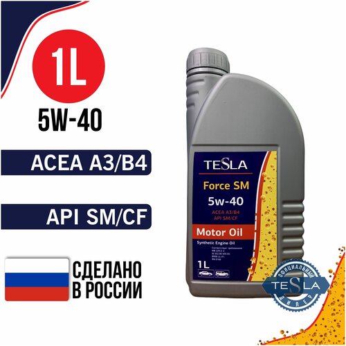 Моторное масло TESLA Force SM 5w-40 синтетическое 4 л