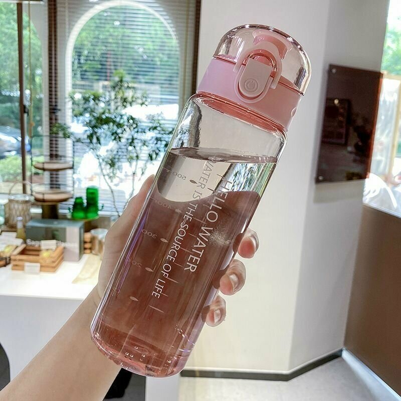 Бутылка для воды, спортивная бутылка, 780 мл, розовая