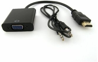 Адаптер-переходник MRM-POWER HDMI - VGA с аудиовыходом 3,5 jack AUX, конвертер