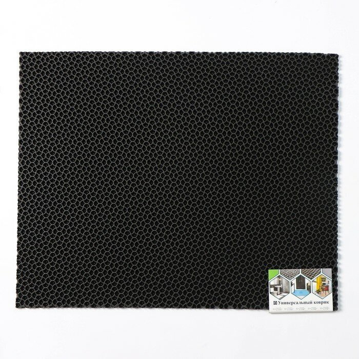 Коврик придверный «Капелька», 58×73 см, цвет чёрный - фотография № 7