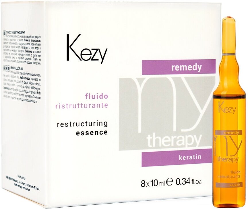 Kezy, Флюид восстанавливающий с кератином My Therapy Remedy Keratin, 8*10 мл