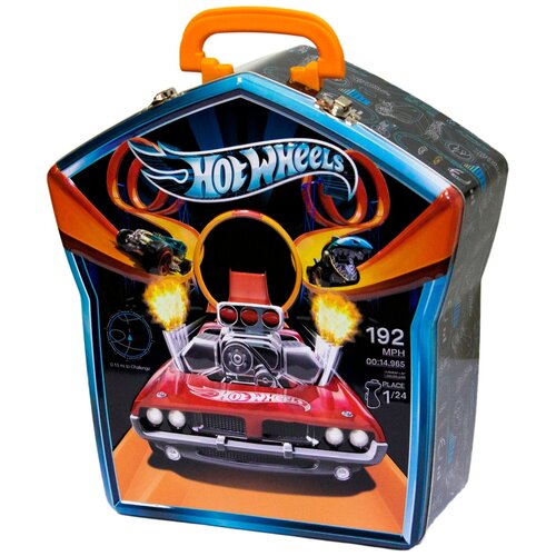 Кейс Mattel Hot Wheels для хранения 36 машинок, 27х10.5х32.5 см, черный портативный парковка кейс для хранения машинок деревянный