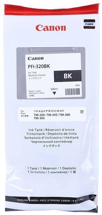 Картридж CANON PFI-320 BK черный [2890c001] - фото №5