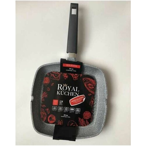 Сковорода-гриль 28 см с антипригарным