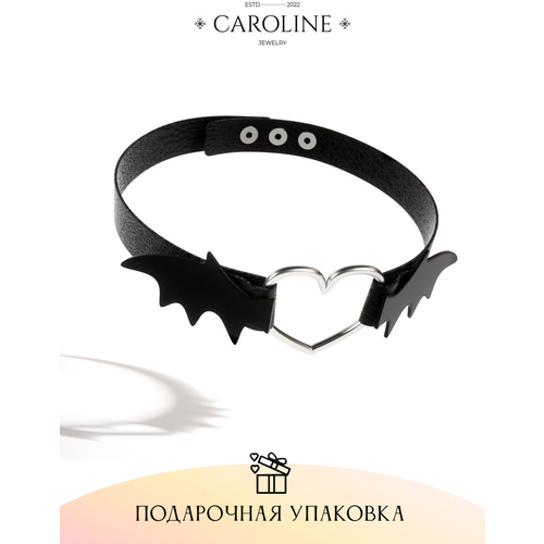 Чокер Caroline Jewelry, длина 39.5 см, черный чокер caroline jewelry длина 39 5 см черный
