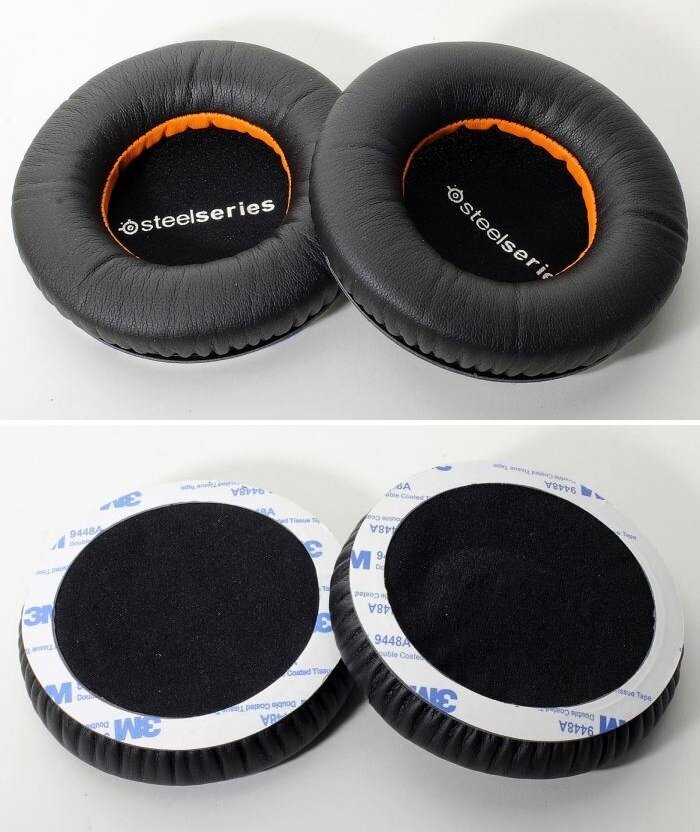 Ear pads / Амбушюры для наушников Steelseries SiberiaV2 / SiberiaV3 / Siberia200 черные