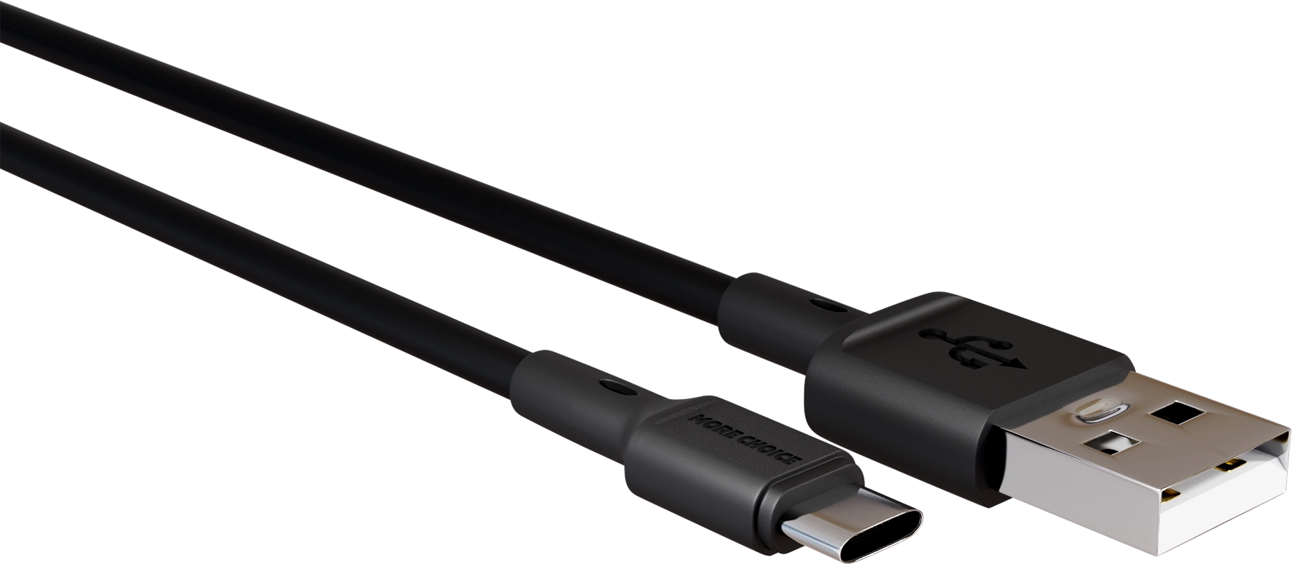 Дата-кабель USB 2A для Type-C More choice K14a TPE 0.25м Black