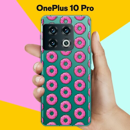 Силиконовый чехол на OnePlus 10 Pro Пончики / для ВанПлас 10 Про силиконовый чехол мама права на oneplus 10 pro ванплас 10 про