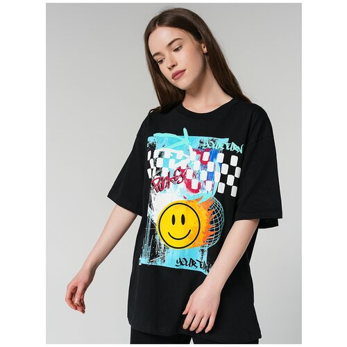 фото Футболка твое 83163 цвет: черный s