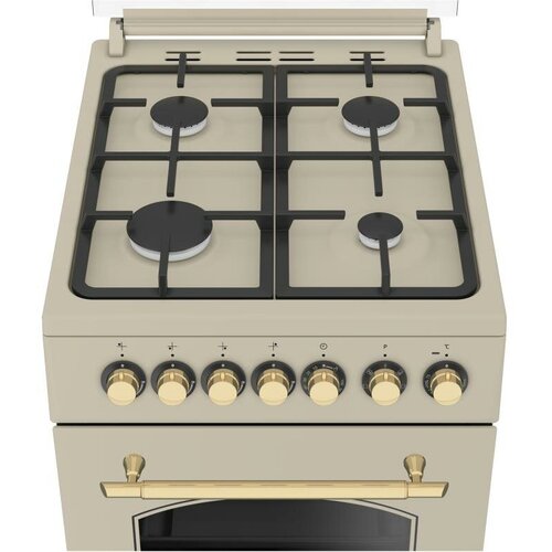 Газовая плита Beko FSE52135DCRS электрическая духовка чугун кремовый 7786986803 6343600₽