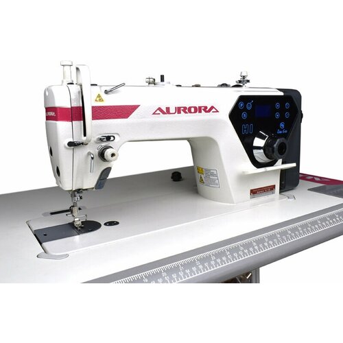 Прямострочная промышленная швейная машина c увеличенным челноком Aurora H1-B с укороченным столом