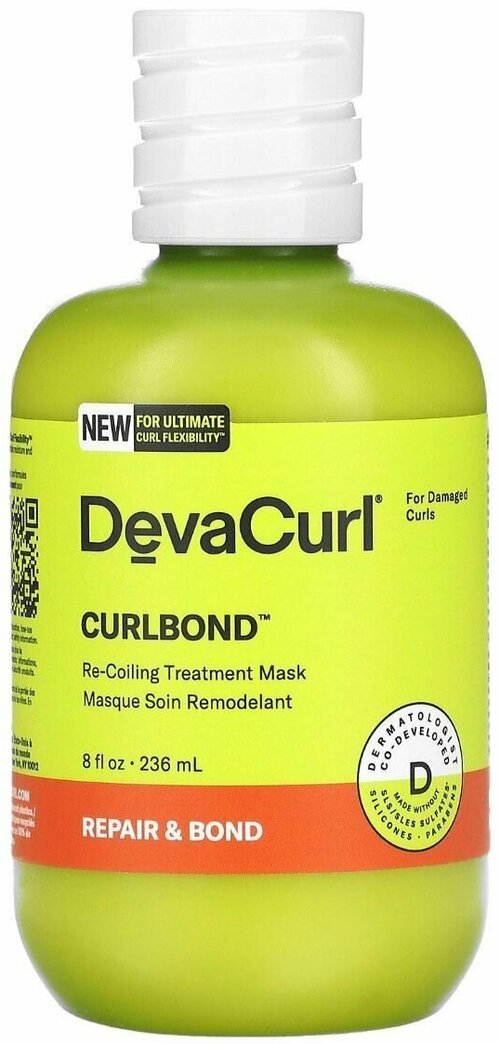DevaCurl, Восстанавливающая маска для волос, Curlbond, 236 мл.