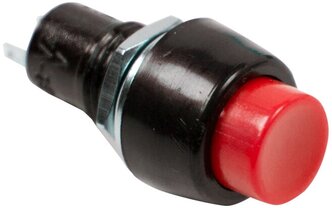 Выключатель-кнопка Rexant Micro (ON)-OFF красная (250В 1А (2с)) без фиксации {36-3080}