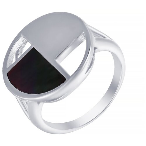 фото Element47 кольцо из серебра 925 пробы с перламутром sr1944_ko_sh_wg, размер 17.5