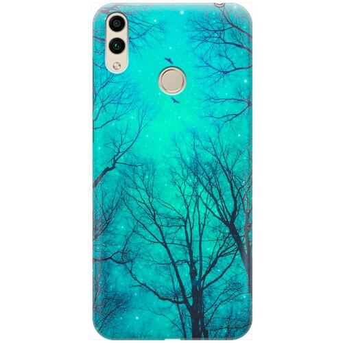 фото Re:pa накладка transparent для honor 8c с принтом "голубое небо в ветках"