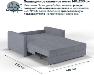 Диван-кровать прямой аккордеон, Palma, 160х103х92, Тёмно-серый — купить винтернет-магазине по низкой цене на Яндекс Маркете