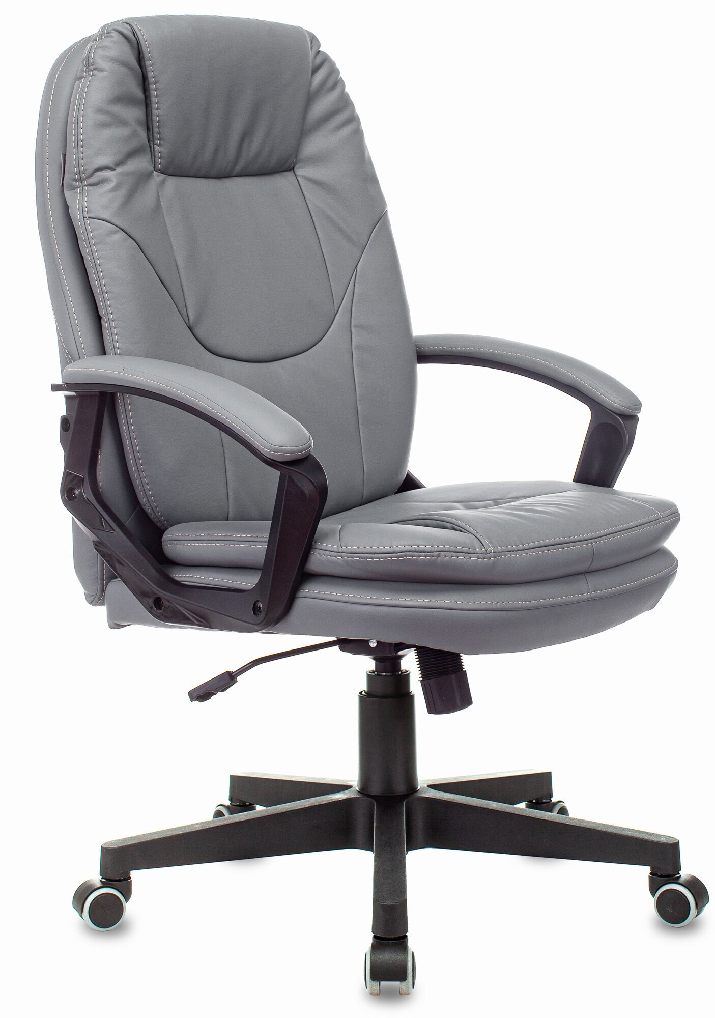 Кресло руководителя Бюрократ CH-868N, обивка: эко. кожа, цвет: серый (CH-868N/GREY)