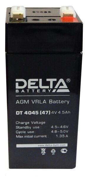 Аккумуляторная батарея DELTA Battery DT 4045 (47) 4В 4.5 А·ч