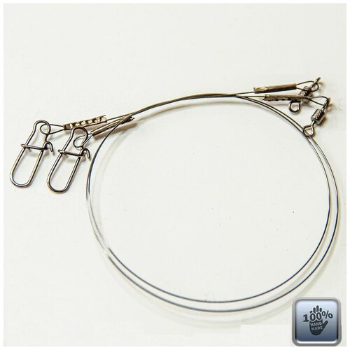 Титановый поводок для рыбалки Pike Hunter 11 кг, 30 см, 0,35 мм, уп. 2 шт.