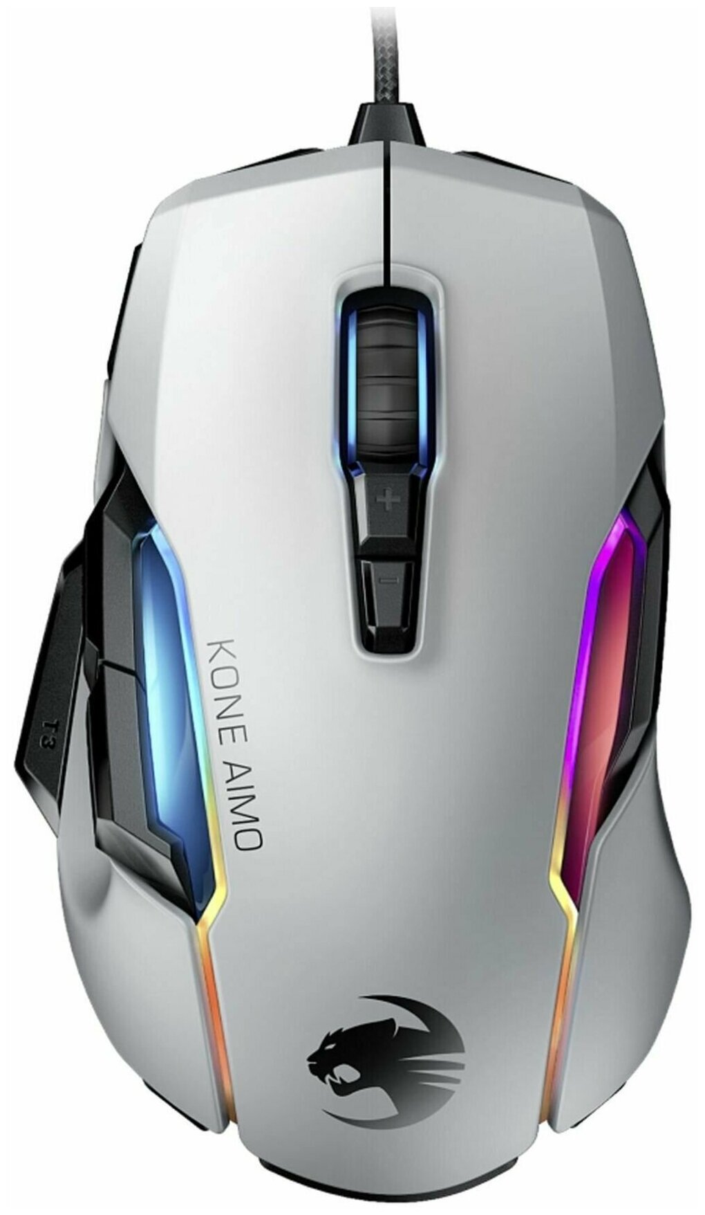 Мышь игровая с подсветкой проводная ROCCAT Kone AIMO Remastered белая