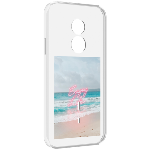 Чехол MyPads красивый пляж для Doogee S51 задняя-панель-накладка-бампер чехол mypads красивый доберман для doogee s51 задняя панель накладка бампер