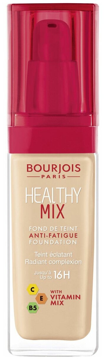 Буржуа Париж / Bourjois Paris - Тональный крем для лица Healthy Mix тон 50,5 Light Ivory 30 мл