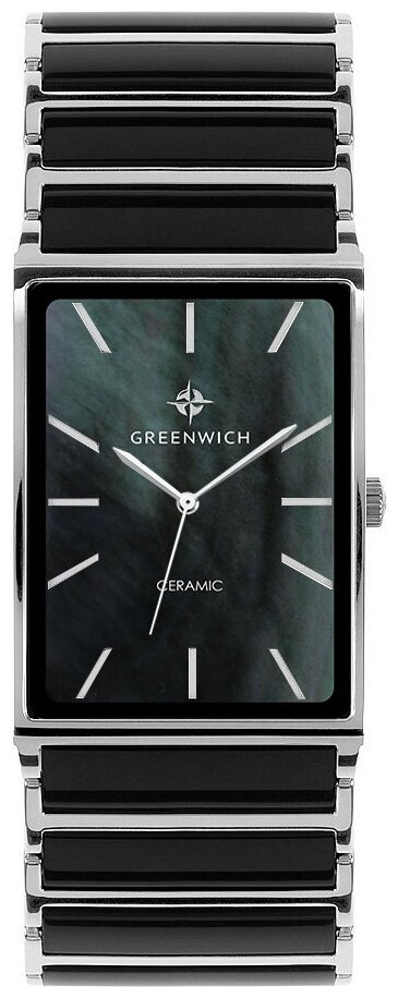 Наручные часы GREENWICH, черный, серебряный