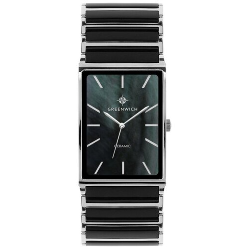 Наручные часы GREENWICH, черный, серебряный женские наручные часы greenwich gw 311 10 68