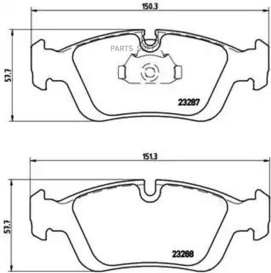 BREMBO P06024 P06024_=384 40=395 040B-SX=571959X ! колодки дисковые п.\BMW E46 1.6-2.8/1.8D/2.0D/Z3 1.8-2.8 95