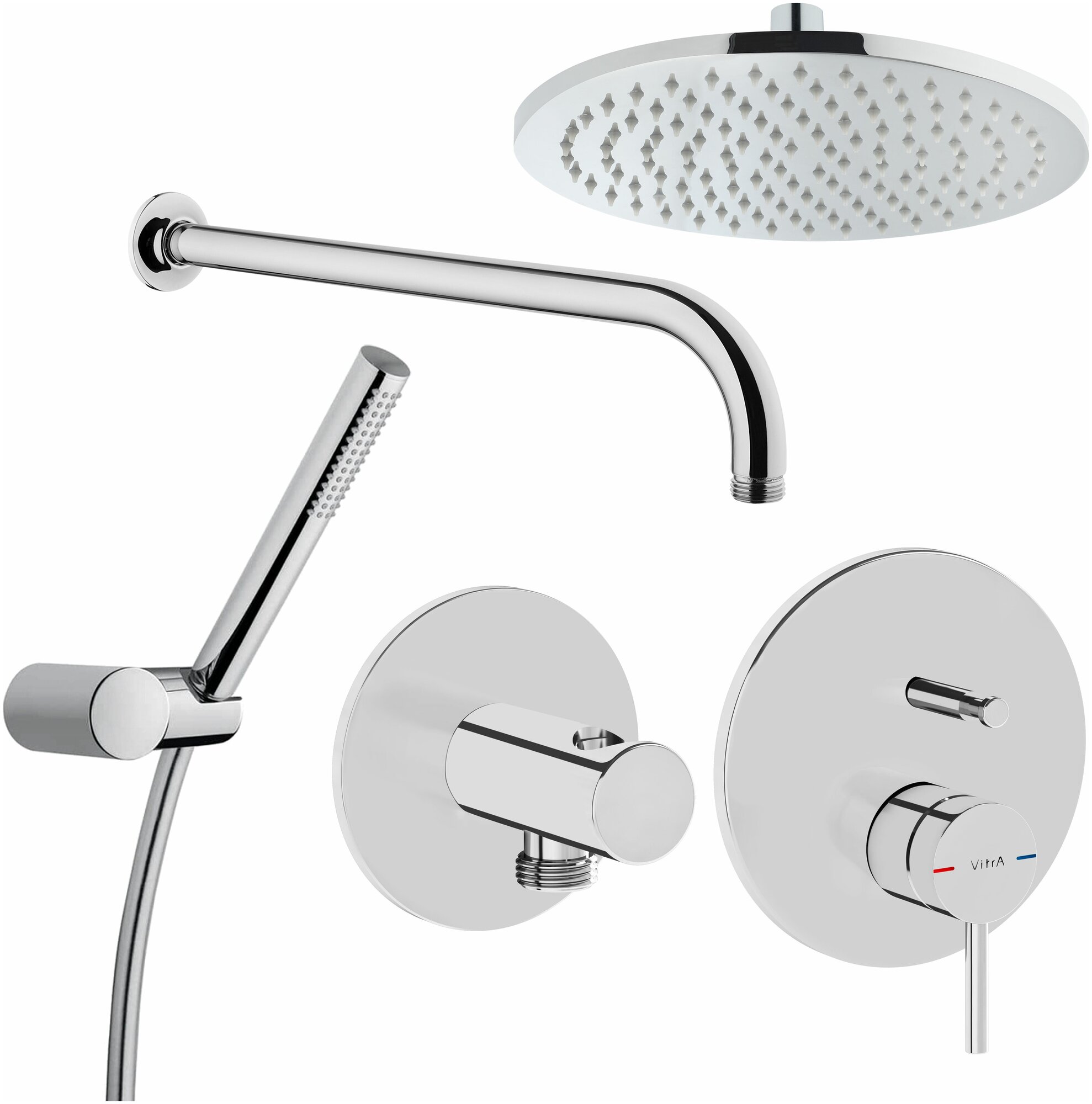 фото Душевой комплект VitrA Origin A49266EXP С внутренней частью, хром