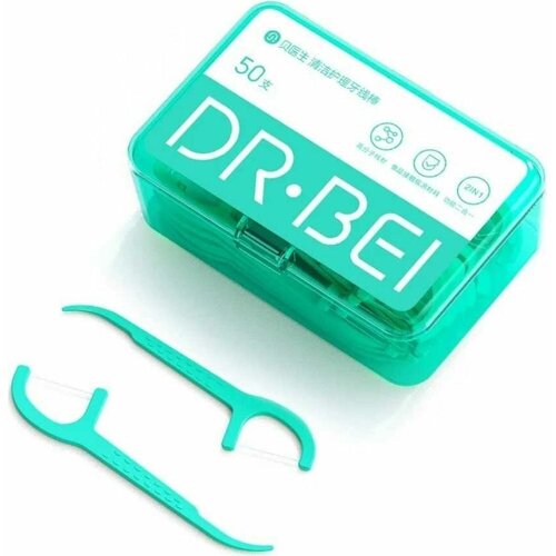 DR.BEI Зубная нить-зубочистка Флоссер Dental Floss PIck, 50 шт FLOSS PICK DR.BEI FLOSS PICK